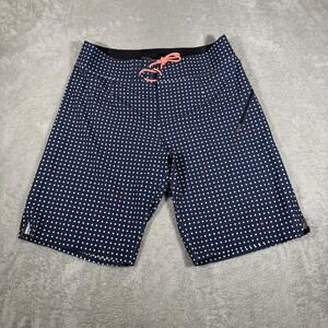 Lululemon Current State Board Shorts Mens 34 Blue Geometric Dots Swim Trunks